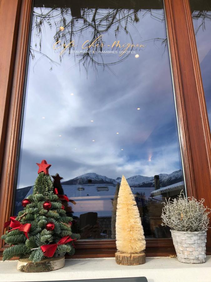 Cafe Cher-Mignon Et Chambres D'Hotes Chermignon-d'en Haut エクステリア 写真