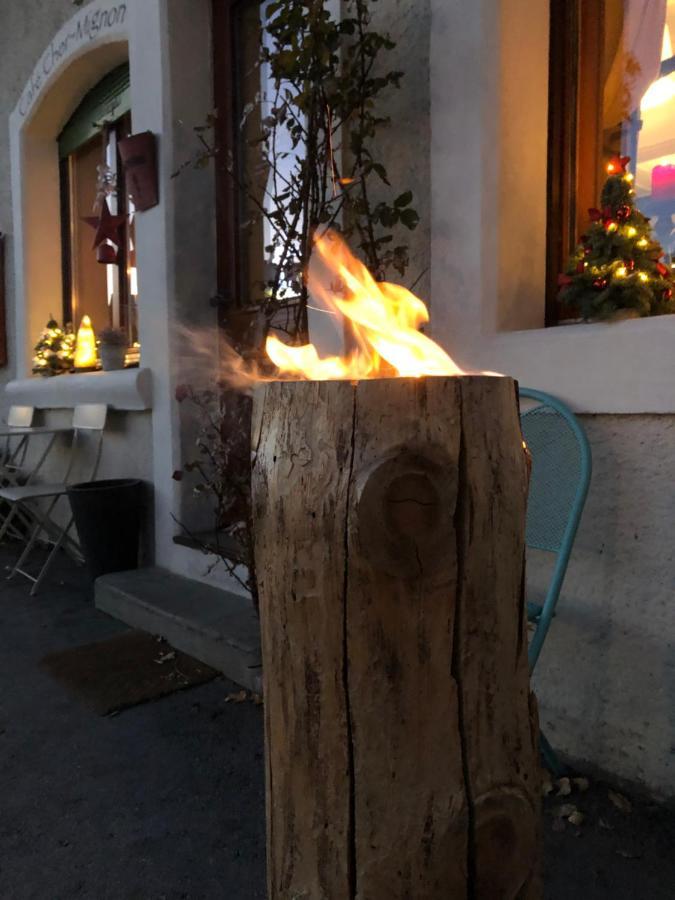 Cafe Cher-Mignon Et Chambres D'Hotes Chermignon-d'en Haut エクステリア 写真